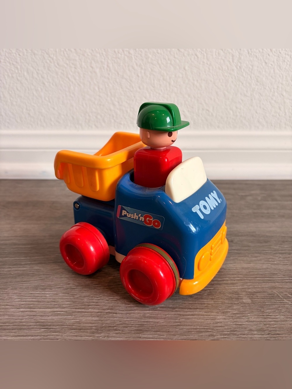 Tomy push n go vintage dump toy